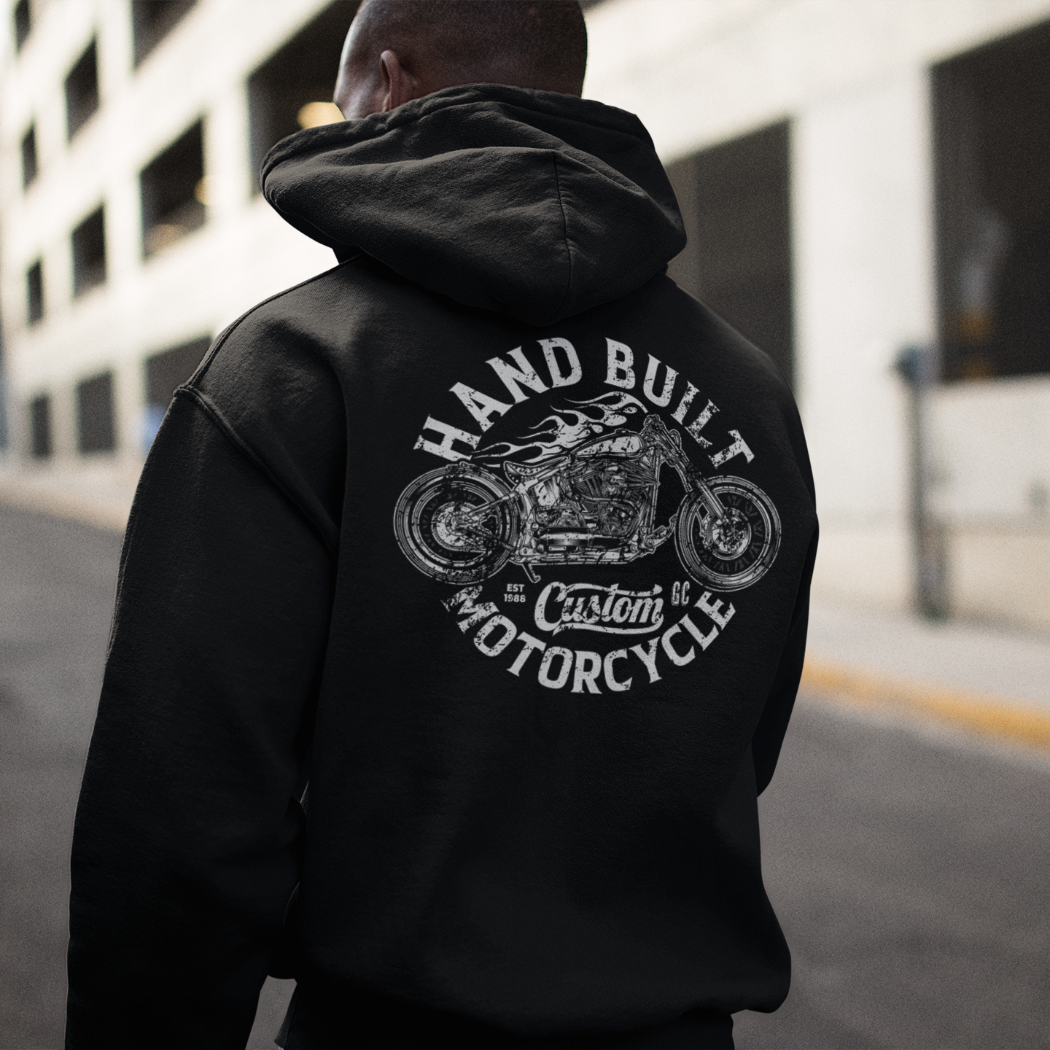 Gravel & Cain Hand Built Custom Motorcycle Hoodie