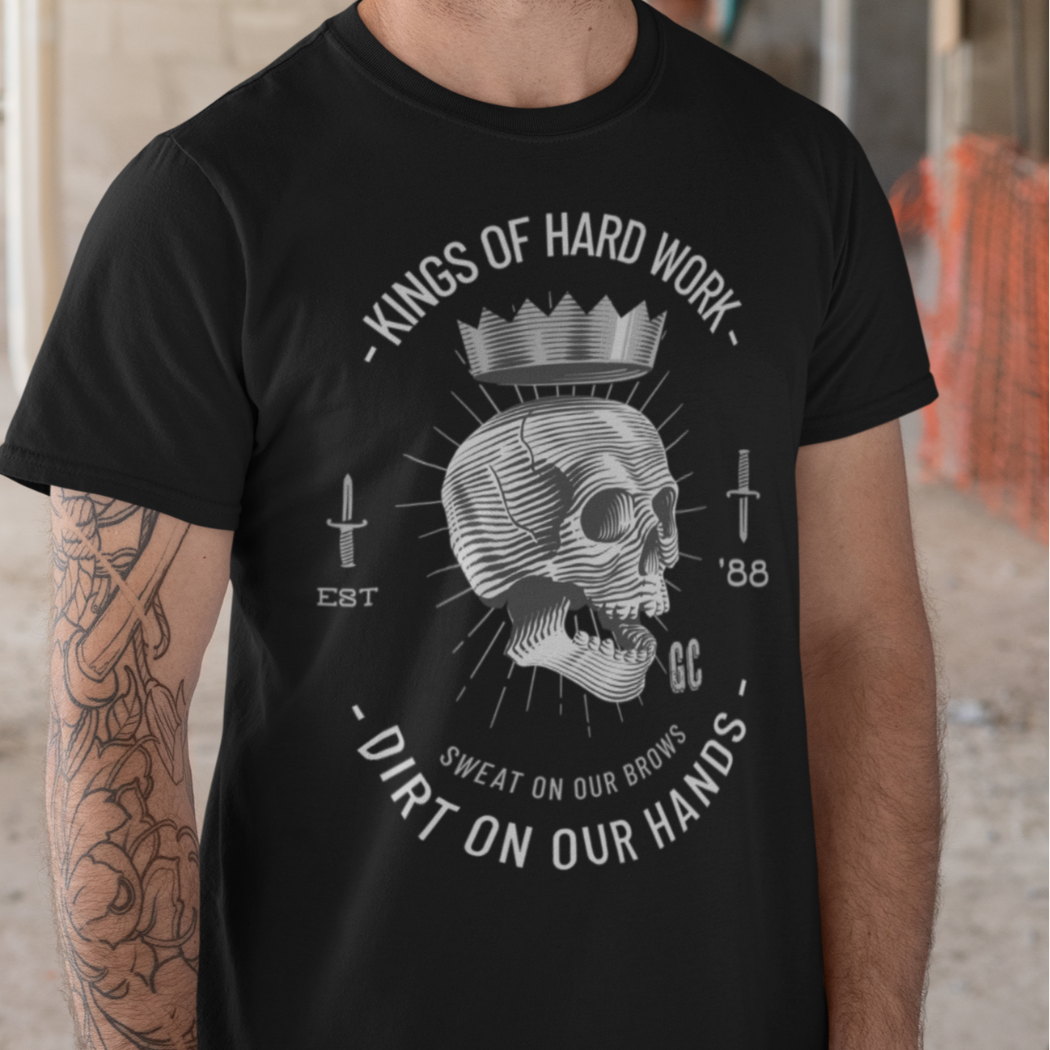 Gravel & Cain Kings Of Hard Work Short Sleeve T-Shirt