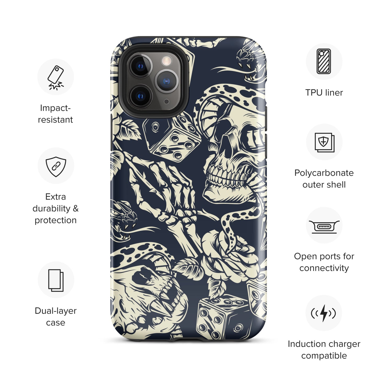 GC Snake Eyes B&W Tough Phone Case for iPhone®