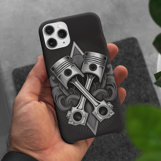 Gravel & Cain Piston & Rods Tough Phone Case for iPhone