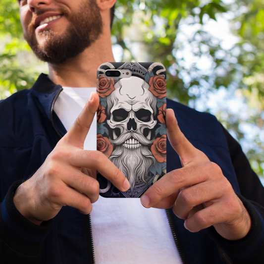 Gravel & Cain Skull & Roses Tough Phone Case for Samsung