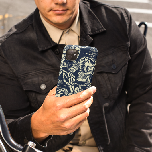 Gravel & Cain Snake Eyes B&W Tough Phone Case for iPhone