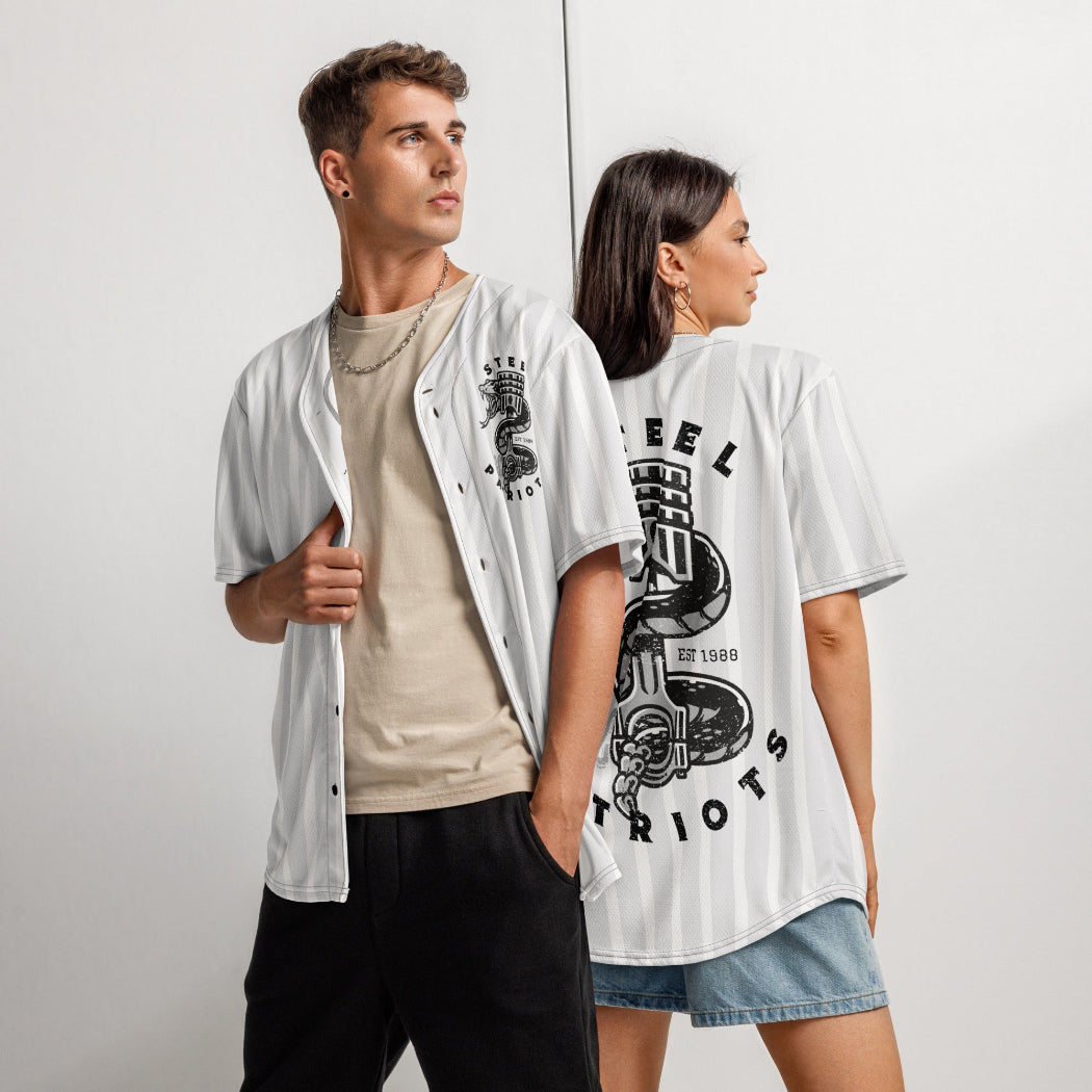 Gravel & Cain Steel Patriots Baseball Jersey