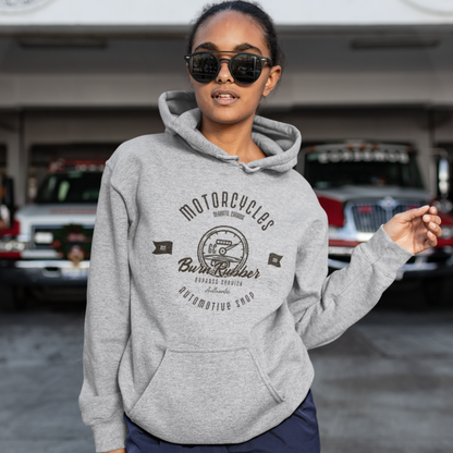 Gravel & Cain Motorcycles Automotive Shop Hoodie