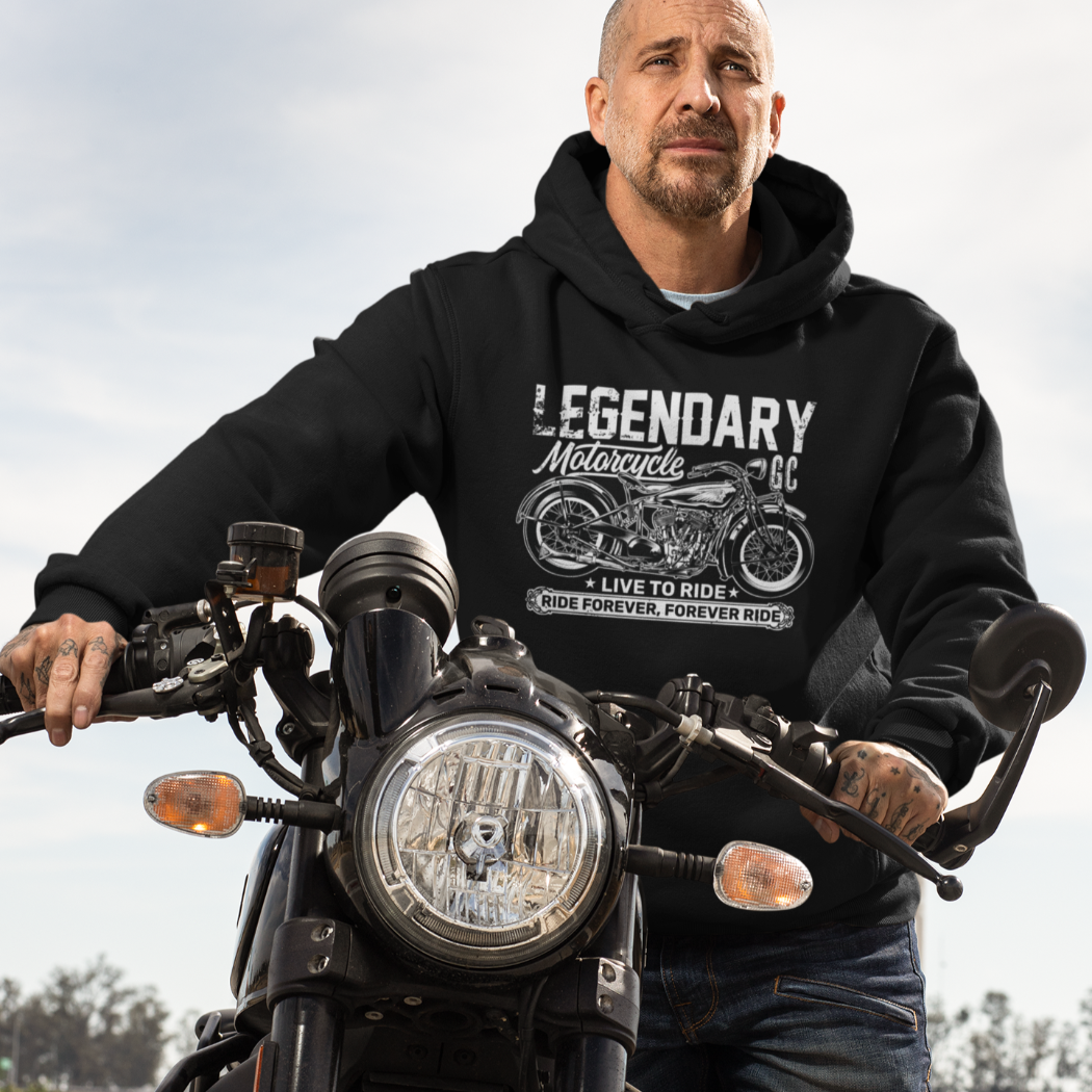 Gravel & Cain Legendary Motorcycle Hoodie
