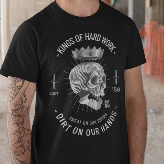 Gravel & Cain Kings Of Hard Work Short Sleeve T-Shirt