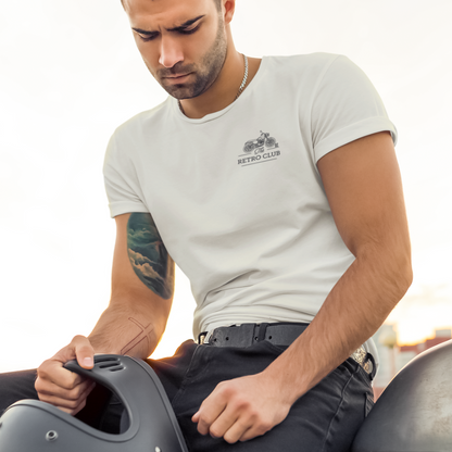 Gravel & Cain The Retro Club Embroidered Short Sleeve T-Shirt