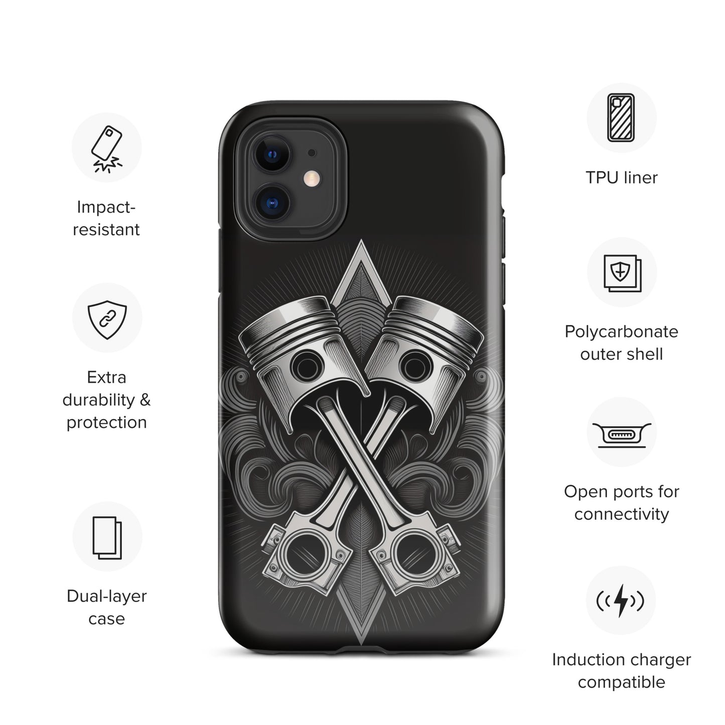 GC Pistons & Rods Tough Phone Case for iPhone®